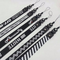인쇄 블랙 끈 최소 주문 공장 직접 없음