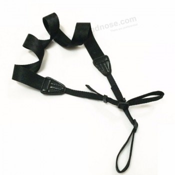cinturón de cuello de cámara de poliéster negro personalizado de alta calidad