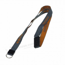individuelles Logo Polyester Schlüsselbund Lanyard Breakaway Clip