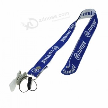 cordão de poliéster de sublimação personalizado barato com suporte de plástico