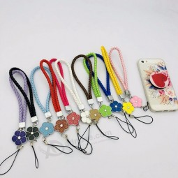 kurze Handhandschlaufe PU-rutschfeste Handybügel Für iphone Samsung Schnurtelefonhandseil USB-Abzugsleine movil für Schlüssel