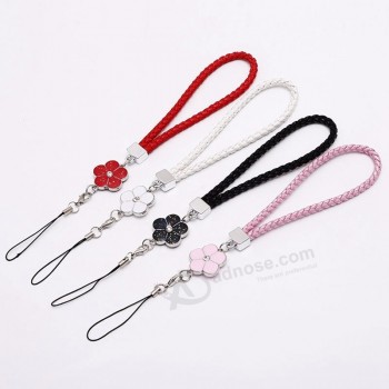 Leder Handy Riemen Strass Perlen Smartphone Schlüsselhalter Ring Lanyard Smartphone Zubehör Schnur Telefon Hand Seil
