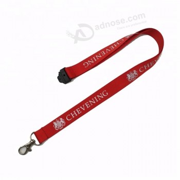 Wholesale cheap custom printed polyester neck llanyard for keys