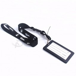 afgescheiden custom zeefdruk bedrukt naamlogo polyester nekriem koord met riem voor mobiele telefoon