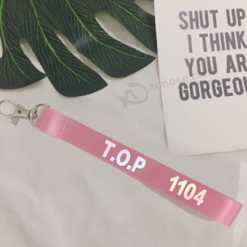 laser naam sleutelhanger G-dragon TOP mobiele telefoon riem lanyard Tas hanger