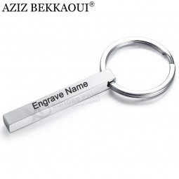 llavero de acero inoxidable logotipo personalizado llavero colgante suministros
