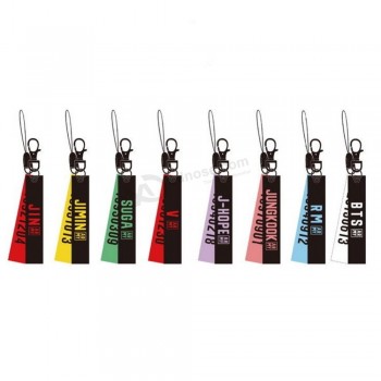 Lanyard with Names Nylon Rope Keychain Charm Bag Pendant Wholesale