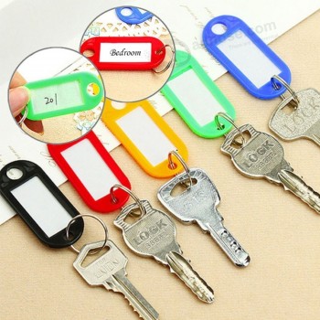 plastic sleutelhanger Sleutel splitring ID-tags naam kaart label taal