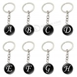 Alphabet Schlüsselanhänger Ring 26 englische Anfangsbuchstaben Name schlüsselanhänger Auto