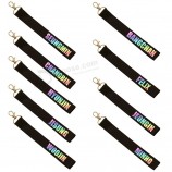 Namensstreifenporträt keychain netter Telefonbügel Schlüsselkettenbandschlüsselring