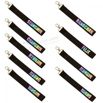 Nom Bande Portrait Porte-clés Mignon Sonde de téléphone Porte-clés Ruban Porte-clés