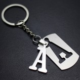 kundenspezifischer einfacher Buchstabenname Schlüsselhalter