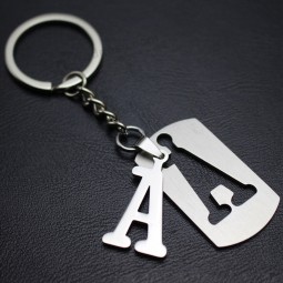 kundenspezifischer einfacher Buchstabenname Schlüsselhalter