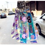 PVC-Telefonseilhalter blackpink Namensseilgepäckgurt-Schlüsselring keychain