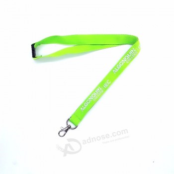 zeefdruk verstelbare warmteoverdracht fancy lanyard met badge