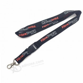 Carte d’identité du personnel Sangle de longe en polyester noir