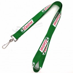 personalisiertes Polyester-Siebdruck-Schlüsselband mit individuellem Logo