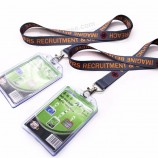 Manufacturer directly sale polyester badge holder neck lanyard