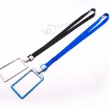 Personalized id card badge holder printed polyester nylon woven lanyard