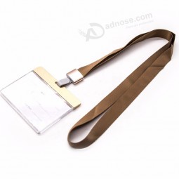 Factory promotional medal polyester id card holder lanyard