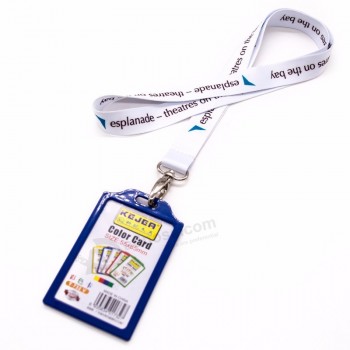 Longes de cou à sublimation lisse avec porte-badge