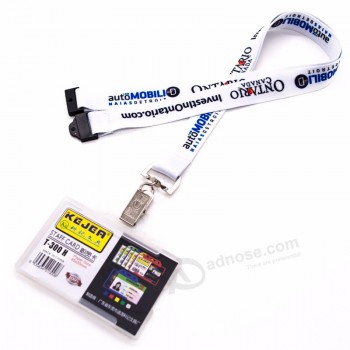 Cordón tricolor de transferencia de impresión térmica con tarjeta de pvc transparente