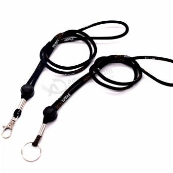 Customized cotton jacquard round neck lanyard for promotion