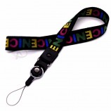 custom jacquard logo lanyard for mobile phone  holder