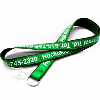 gepersonaliseerd promotioneel polyester hals jacquard geweven lanyard