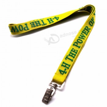 aangepaste band jacquard geweven logo nek riem lanyards