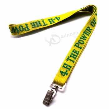 custom band jacquard weave logo neck strap lanyards