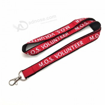 geweven nek lanyards dubbellaags satijnen lanyards