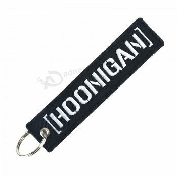 Custom embroidered cool keychains tag/key tag/jet tags