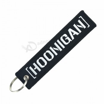 Porte-clés cool brodés personnalisés étiquette/porte-clés/étiquettes jet
