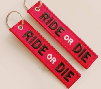 Porte-clés cool vol brodé personnalisé tag / porte-clés / étiquettes de jet de 30 % de réduction