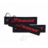 Protection Personnalisation Textile Qualité supérieure cool porte-clés étiquette Anneau en métal personnalisé Tissu porte-clés pour avion Scuba Diver Porte-clés