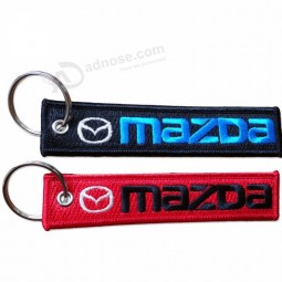 Custom embroidered cool keychains tag/key tag/jet tags