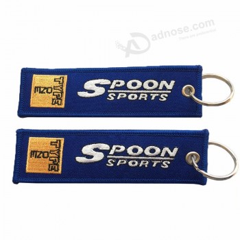 卸売ホット販売刺繍クールなキーホルダータグ