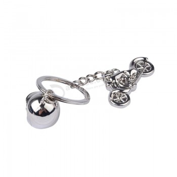 Boutique Casque de moto porte-clés Harley alliage de zinc innovant personnalité créativité laser logo pendentif