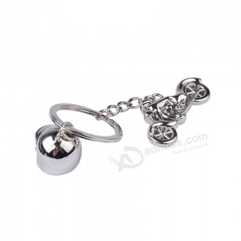 Boutique Casque de moto porte-clés Harley alliage de zinc innovant personnalité créativité laser logo pendentif