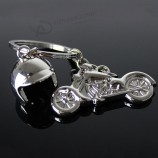modelo de simulação 3D clássico de encantos de capacete de motocicleta liga de criação de chaveiro titular da chave