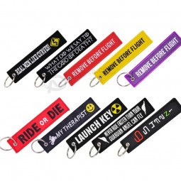 Motorcycle Cars Keychain Embroidery Keyring Key Fobs
