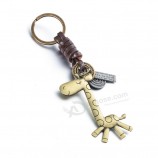 Girafe suspension pendentifs Porte-clés en cuir Porte-clés Anneau Couverture Chaînes Pour Moto