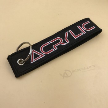 Porte-clés broderie Airbus logo personnalisé, porte-clés, porte-clés