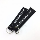 merrow grens gat metalen ring sleutelhanger geweven Key Tag met nieuwe stijl karabijnhaak