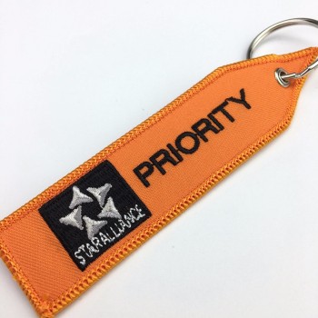 Porte-clés pilote Broderie équipage de vol