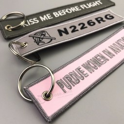 Nouveau design top vente chaude brodé porte-clés / porte-clés