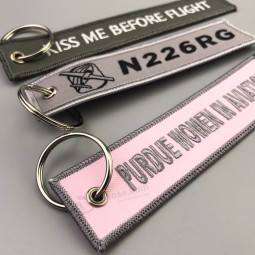 new design top hot sale embroidered key chain/keychain