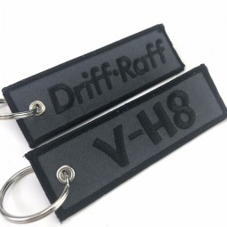popular products Luggage Tag Label Embroidery Keychain