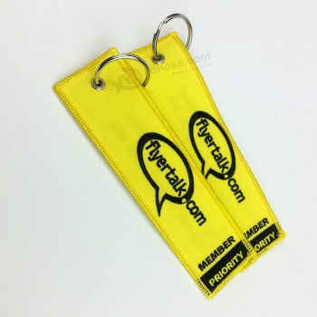 Porte-clés broderie Airbus logo personnalisé, porte-clés, porte-clés
